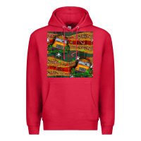 Cardinal christmas school bus seamless pattern Premium Hoodie - BundleAndBundleShop
