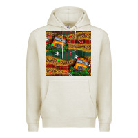 Oatmeal Heather christmas school bus seamless pattern Premium Hoodie - BundleAndBundleShop