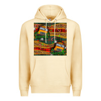 Pina Colada christmas school bus seamless pattern Premium Hoodie - BundleAndBundleShop