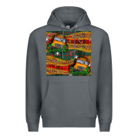 Rock christmas school bus seamless pattern Premium Hoodie - BundleAndBundleShop