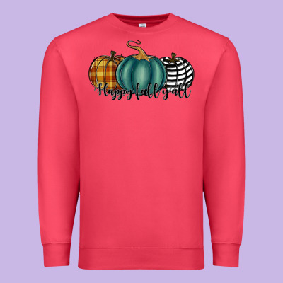 Happy Fall Y'all Pumkins Premium Sweatshirt Designed By Ranaportraitstore
