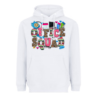White office squad Heavyweight Hoodie - Zillion Design Studio