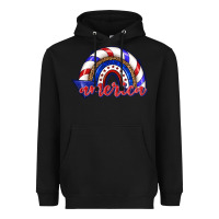 Black America rainbow Heavyweight Hoodie - texasbilliewilder