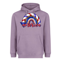 Lavender America rainbow Heavyweight Hoodie - texasbilliewilder