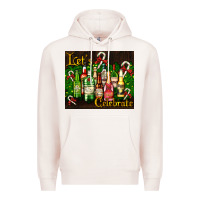 Pale Pink Christmas cocktail Premium Hoodie - AdoDesignShop