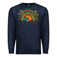 Navy happy fall y'all rainbow Premium Sweatshirt - RanaPortraitStore