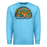 Ocean Blue happy fall y'all rainbow Premium Sweatshirt - RanaPortraitStore