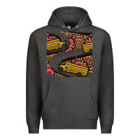 Charcoal Heather flower leopard school bus seamless pattern Premium Hoodie - BundleAndBundleShop