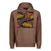 Chestnut flower leopard school bus seamless pattern Premium Hoodie - BundleAndBundleShop