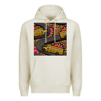 Oatmeal Heather flower leopard school bus seamless pattern Premium Hoodie - BundleAndBundleShop