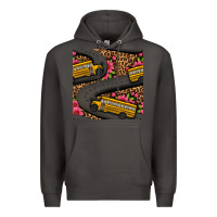 Smoke flower leopard school bus seamless pattern Premium Hoodie - BundleAndBundleShop