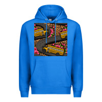 True Royal flower leopard school bus seamless pattern Premium Hoodie - BundleAndBundleShop