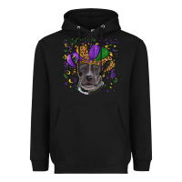 Black mardi gras pitbull Heavyweight Hoodie - RanaPortraitStore