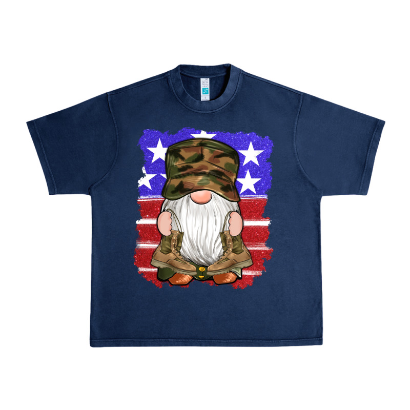 Military Gnomes Boots American Flag Urban Heavy Tee by Artiststas | Teevron