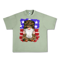 Oil Green military gnomes boots american flag Urban Heavy Tee - Artiststas
