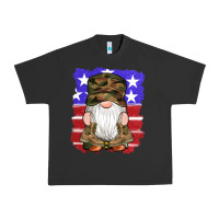 Pigment Black military gnomes boots american flag Urban Heavy Tee - Artiststas