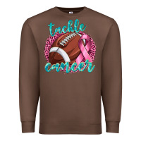 Chestnut Tackle Cancer Football Premium Sweatshirt - texasbilliewilder