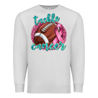 Dove Grey Tackle Cancer Football Premium Sweatshirt - texasbilliewilder