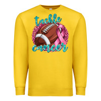 Lemon Tackle Cancer Football Premium Sweatshirt - texasbilliewilder