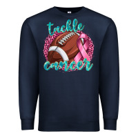 Navy Tackle Cancer Football Premium Sweatshirt - texasbilliewilder