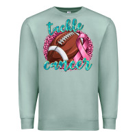Seafoam Tackle Cancer Football Premium Sweatshirt - texasbilliewilder