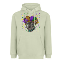 Matcha mardi gras french bulldog Heavyweight Hoodie - RanaPortraitStore
