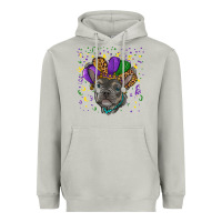 Moon Dust mardi gras french bulldog Heavyweight Hoodie - RanaPortraitStore