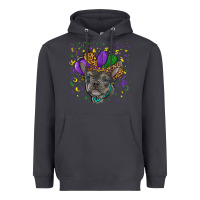 Smoke mardi gras french bulldog Heavyweight Hoodie - RanaPortraitStore