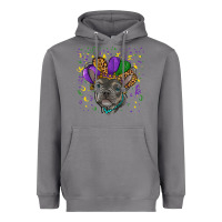 Storm mardi gras french bulldog Heavyweight Hoodie - RanaPortraitStore