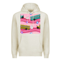 Oatmeal Heather easter school bus seamless pattern Premium Hoodie - BundleAndBundleShop