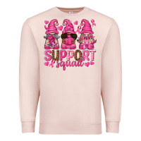 Pale Pink Support Squad with Gnomes Premium Sweatshirt - texasbilliewilder