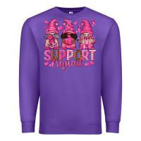 Purple Support Squad with Gnomes Premium Sweatshirt - texasbilliewilder