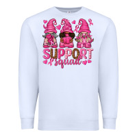 White Support Squad with Gnomes Premium Sweatshirt - texasbilliewilder