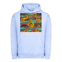 Pigment Grape Ice sunflower serape wood and cowhide Urban Hoodie - Artiststas