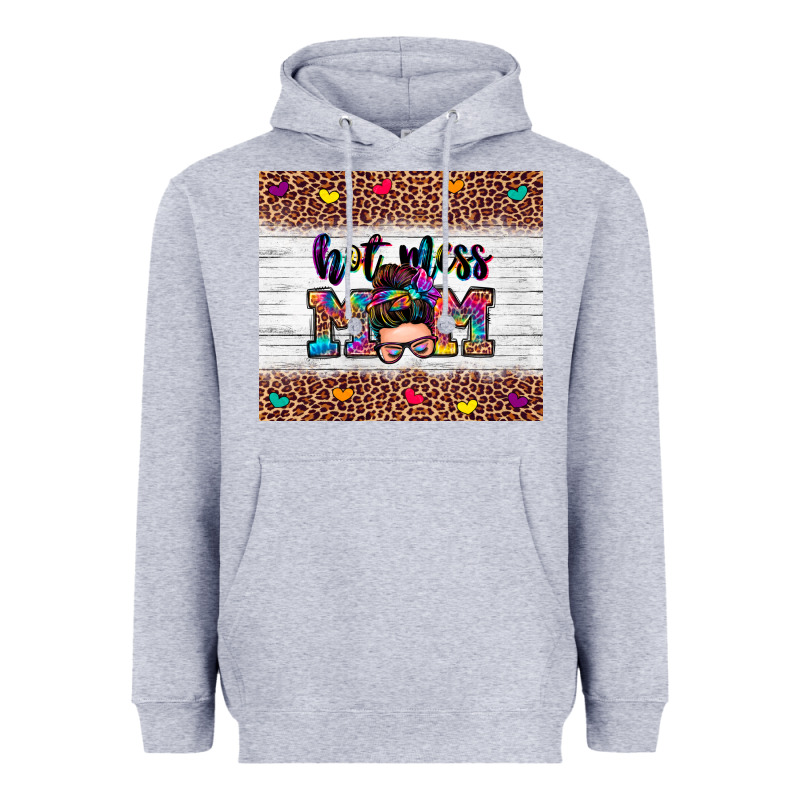 Hot Mess Mom Heavyweight Hoodie by Zillion Design Studio | Teevron