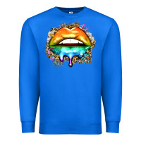 True Royal rainbow lips Premium Sweatshirt - Zillion Design Studio