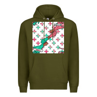 Army Green Nurse Gloves Seamless Pattern Premium Hoodie - BundleAndBundleShop