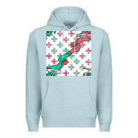 Blue Mist Nurse Gloves Seamless Pattern Premium Hoodie - BundleAndBundleShop
