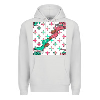 Dove Grey Nurse Gloves Seamless Pattern Premium Hoodie - BundleAndBundleShop