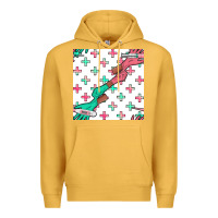 Mustard Nurse Gloves Seamless Pattern Premium Hoodie - BundleAndBundleShop