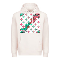 Pale Pink Nurse Gloves Seamless Pattern Premium Hoodie - BundleAndBundleShop