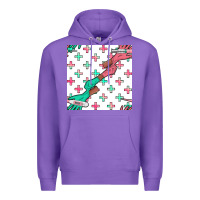 Purple Nurse Gloves Seamless Pattern Premium Hoodie - BundleAndBundleShop