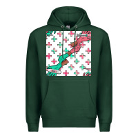 Sports Green Nurse Gloves Seamless Pattern Premium Hoodie - BundleAndBundleShop