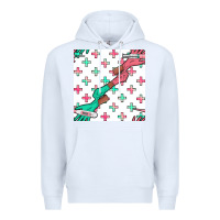 White Nurse Gloves Seamless Pattern Premium Hoodie - BundleAndBundleShop