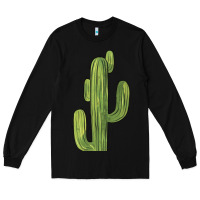 Black cactus Long Sleeve Tee - BarkalooDesign