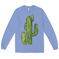 Colony Blue cactus Long Sleeve Tee - BarkalooDesign