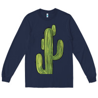 Navy cactus Long Sleeve Tee - BarkalooDesign