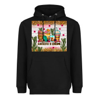 Black Cafecito y chisme coffee cups Heavyweight Hoodie - Zillion Design Studio