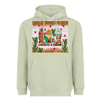 Matcha Cafecito y chisme coffee cups Heavyweight Hoodie - Zillion Design Studio