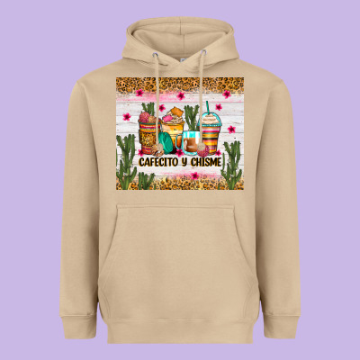 Heavyweight Hoodie Cafecito y chisme coffee cups